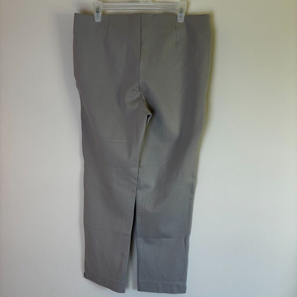 Chico's Women's Gray Stretch Pull-On Ankle Pants - Size 2 (US 12) casual work